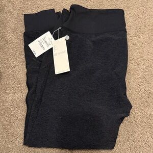 Woman’s Zella heathered Black Jogger Pants leggings new size l large